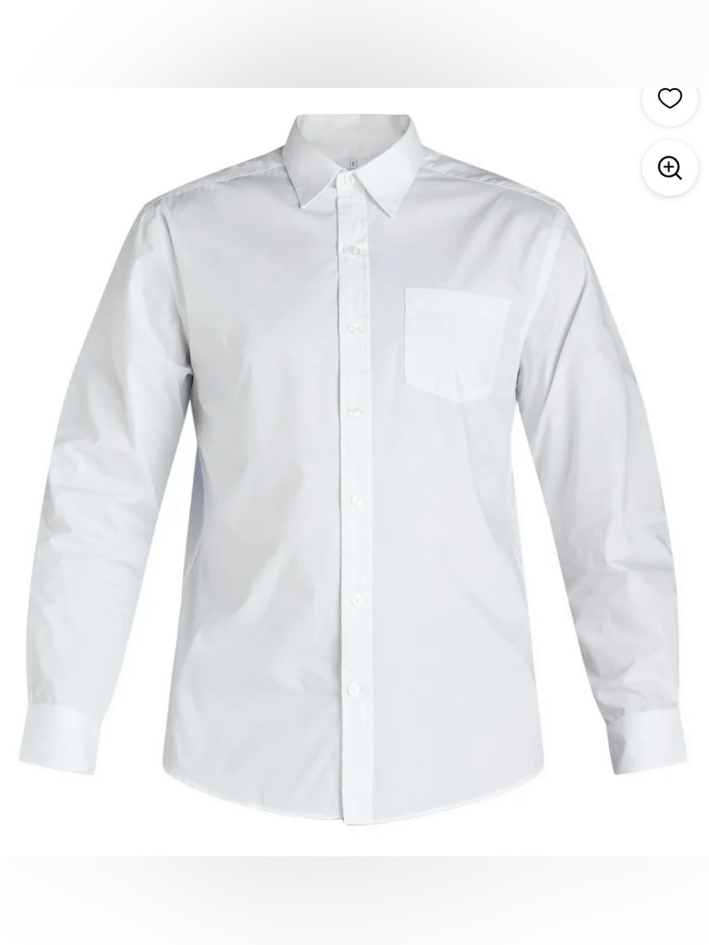 George Classic Fit White Long-Sleeve Button-Down Shirt